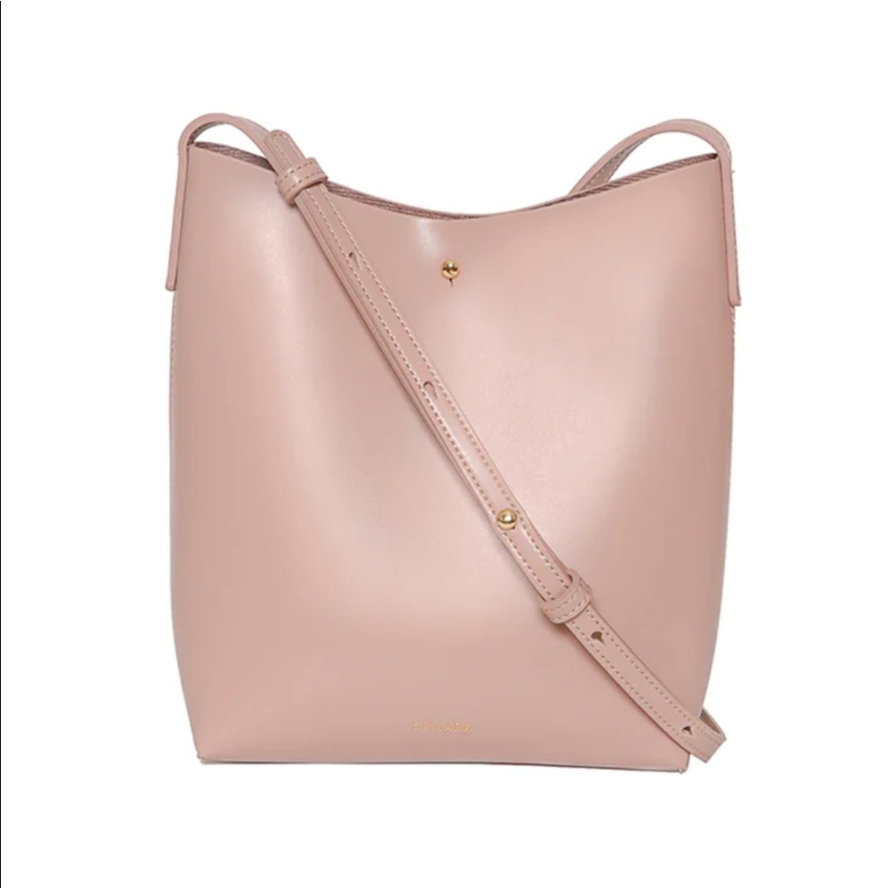 Pink Leather Shoulder Bag